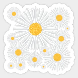 Karen's Daisies Sticker